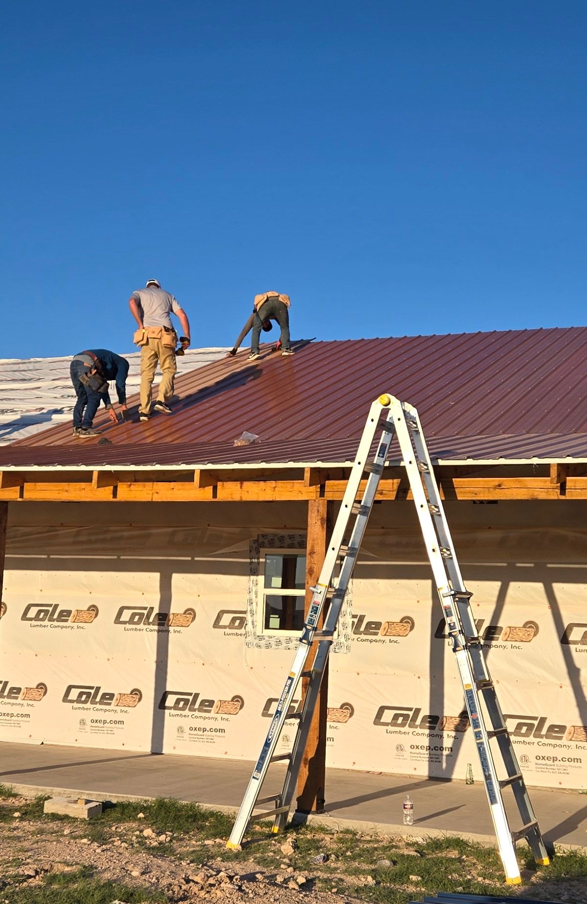 Building detail during finishing phase